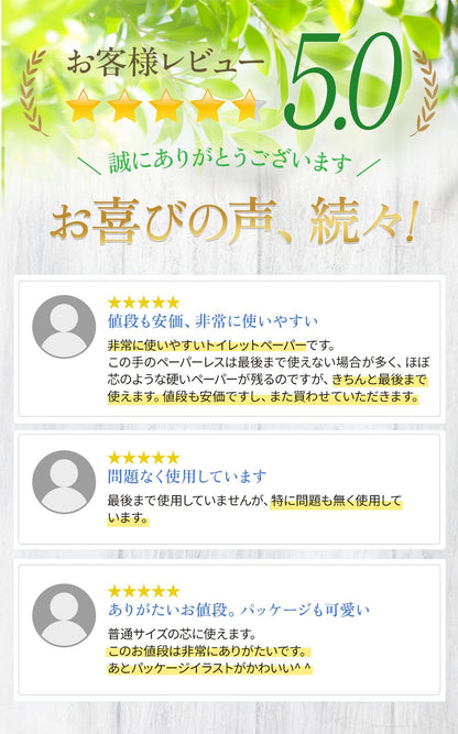 【公式最安値】 ほんのり色つきコアロール 130m シングル 6ロール 5パック入（30ロール） ハーフケース