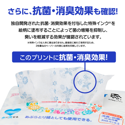 【消臭・抗菌・水に溶ける！】マイペーパー 155組｜30パック