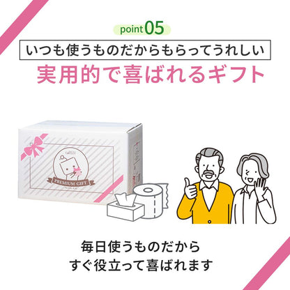 【公式最安値】 プレミアムギフト｜トイレットロール 48ロール & ソフトパックティシュー12パック｜ 贈り物におすすめ